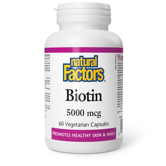 NATURAL FACTORS BIOTIN 5000MCG 60C