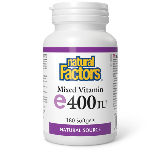 NATURAL FACTORS E400IU 180SG