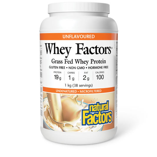 NATURAL FACTORS WHEY FACTORS UNFLAVOURED