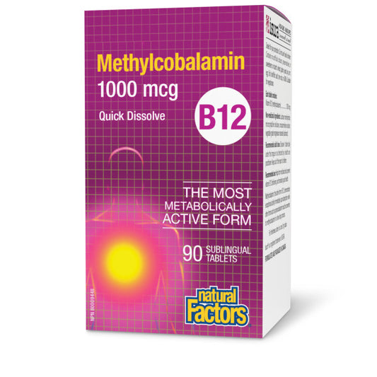 NATURAL FACTORS VITAMIN B12 90T