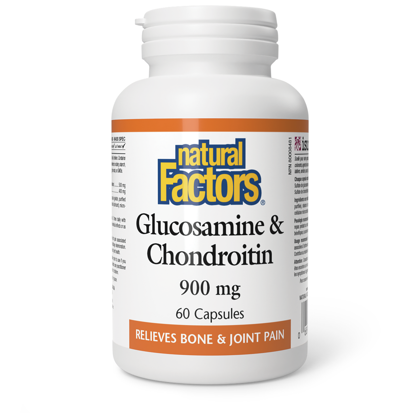 NATURAL FACTORS GLUCOSAMINE CHONDROITIN 60C