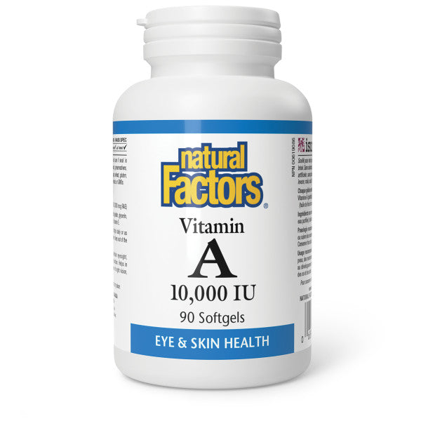 NATURAL FACTORS VITAMIN A 10000IU 90SG