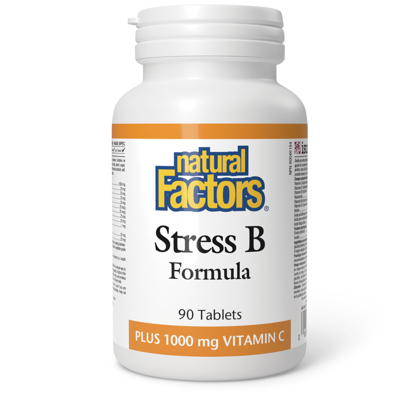 NATURAL FACTORS STRESS B PLUS C 90T